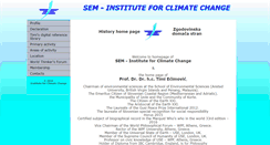 Desktop Screenshot of institut-climatechange.si