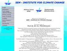 Tablet Screenshot of institut-climatechange.si